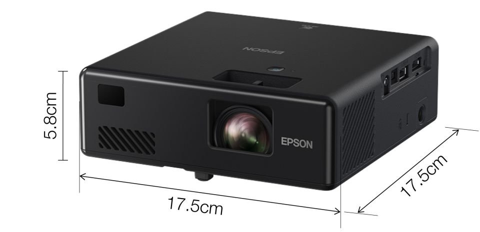 EF-11 Mini Laser Projector, 1,000 Lumens, Up To 150 Inch Display