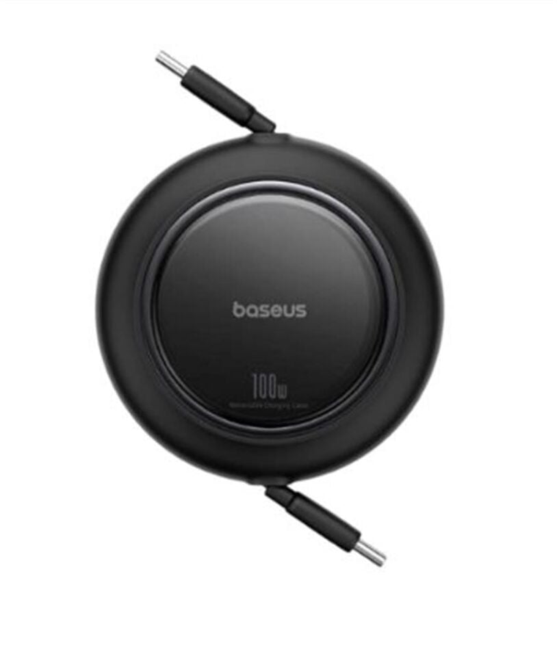 Baseus P10364500113-00  Free2 Pull Mini Kablolu USB-C 100W Şarj Kablosu Siyah