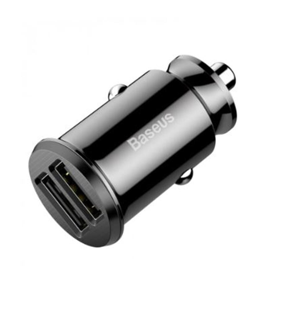 BASEUS CCALL-ML01 Grain Araç İçi Şarj Cihazı Siyah (2-USB 5V 3,1AMPER)