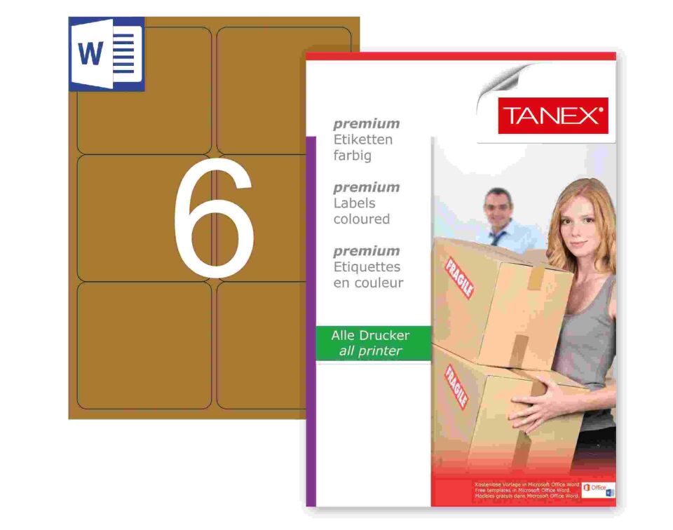 TW-2006 99,1x93,1 mm KRAFT LASER ETİKET