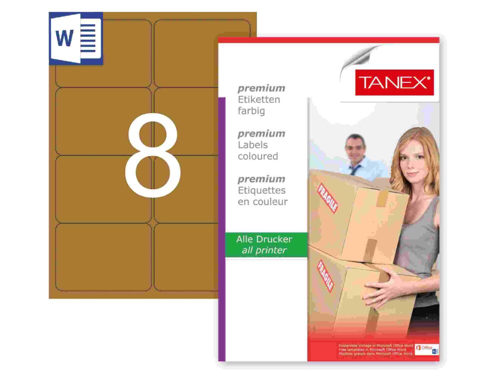 TW-2008 99,1x67,7 mm KRAFT LASER ETİKET