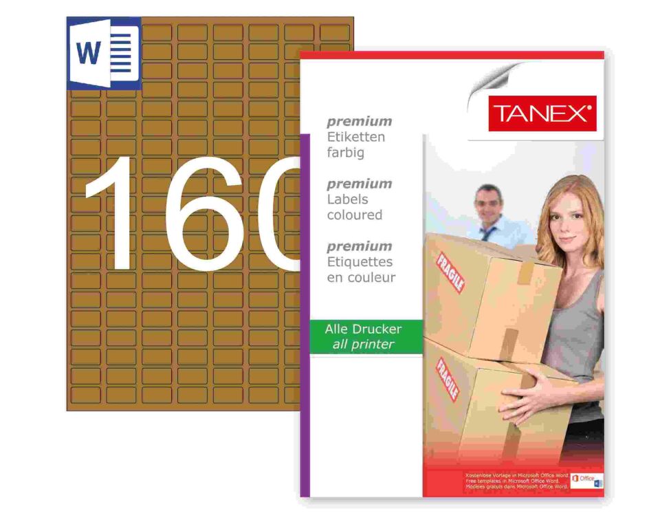 TW-2280 22x12 mm KRAFT LASER ETİKET