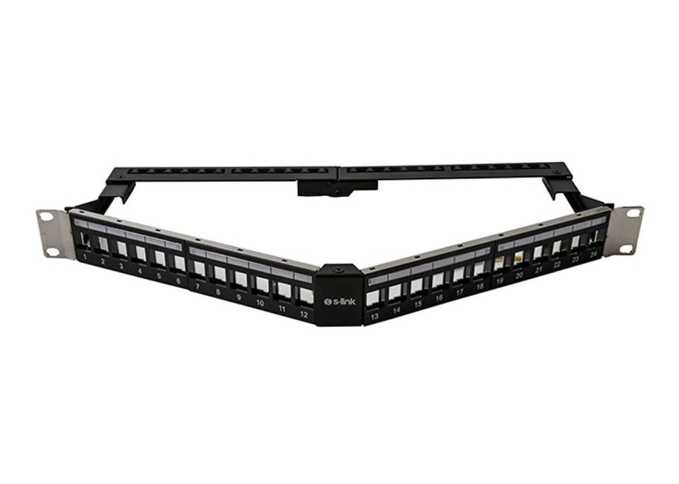 S-link  SL-P626 24lü Kolay Kullanımlı, FTP Boş V Şeklinde Patch Panel