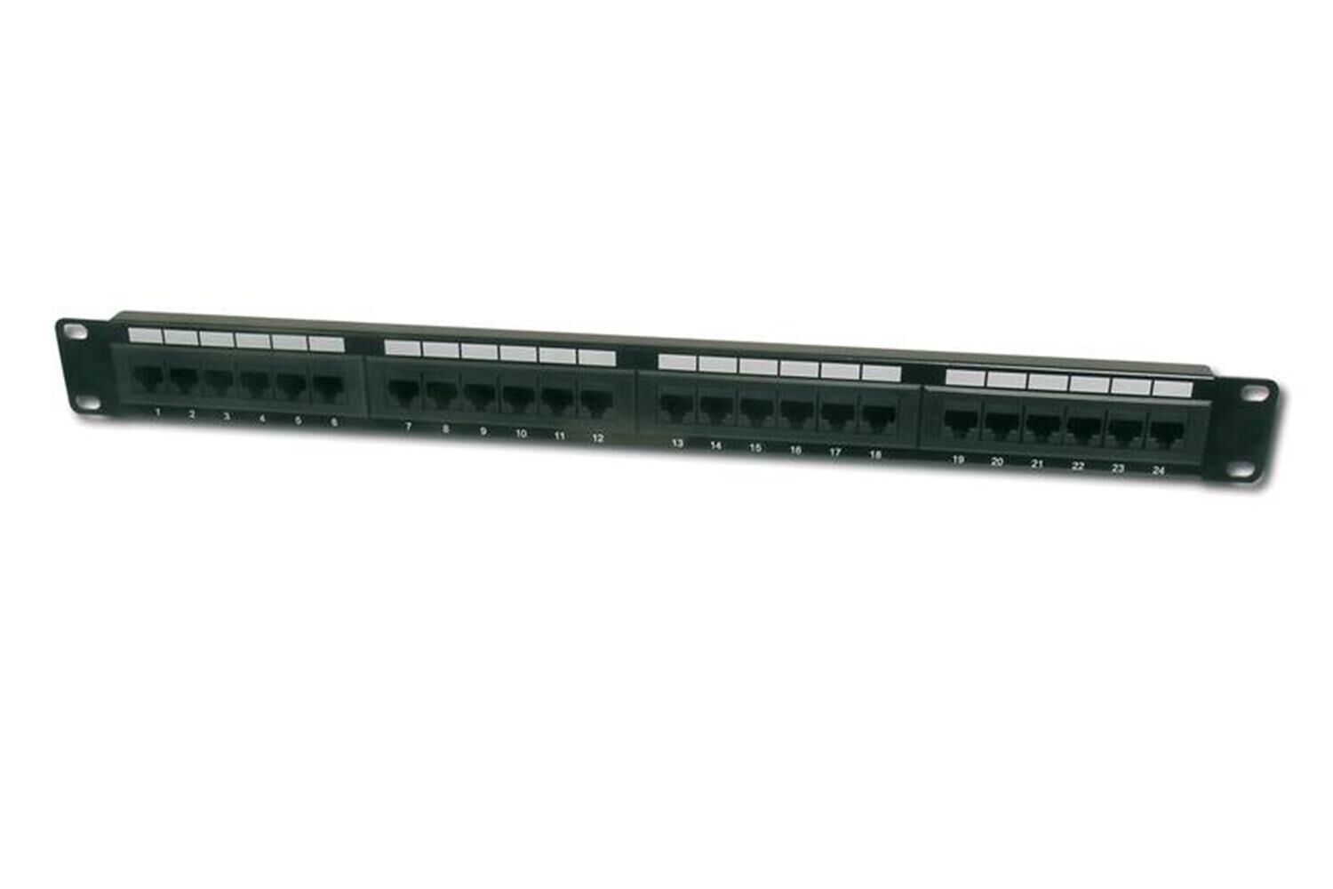 Teldata 24 Port Cat6 Utp Patch Panel Dolu