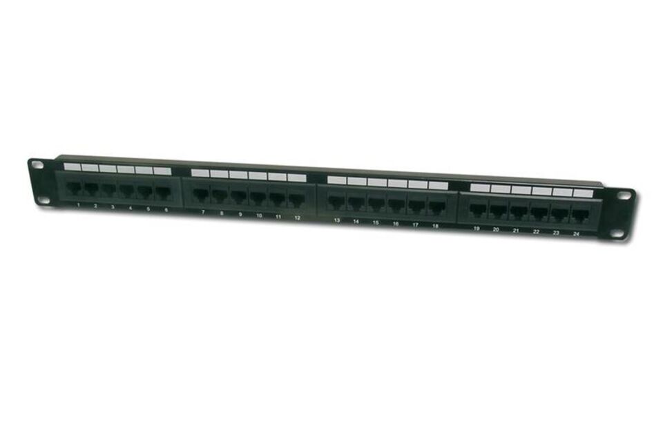 Teldata 24 Port Cat6 Utp Patch Panel Dolu