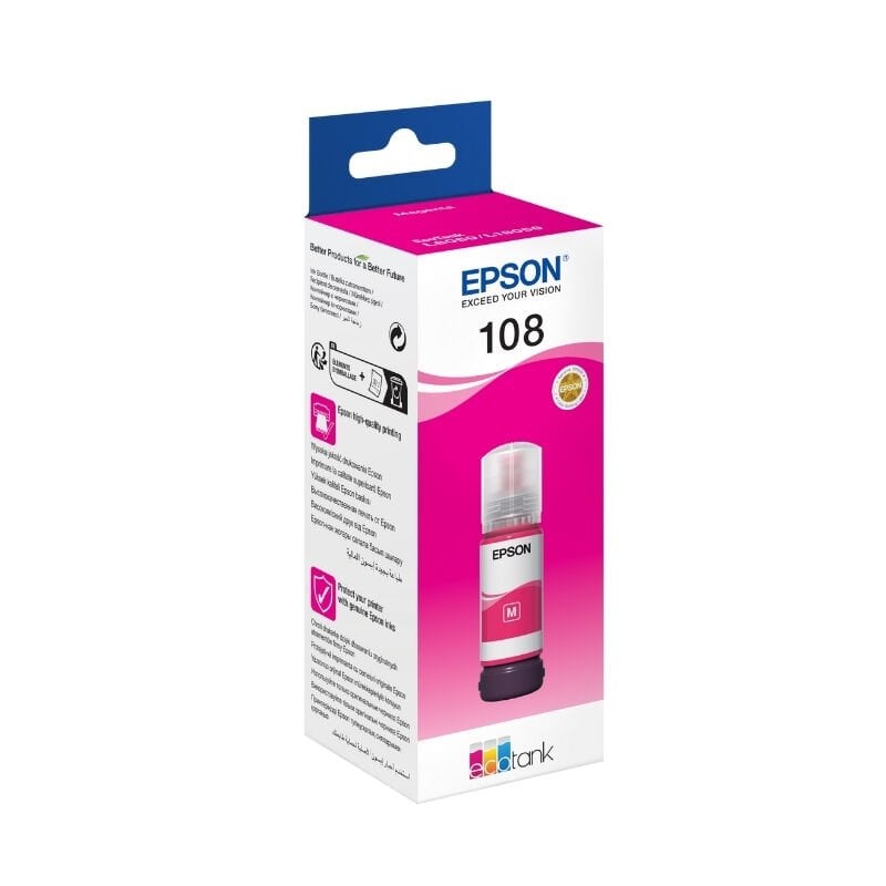 Epson C13T09C34A 108 EcoTank L18050 / L8050 Kırmızı Mürekkep Kartuş