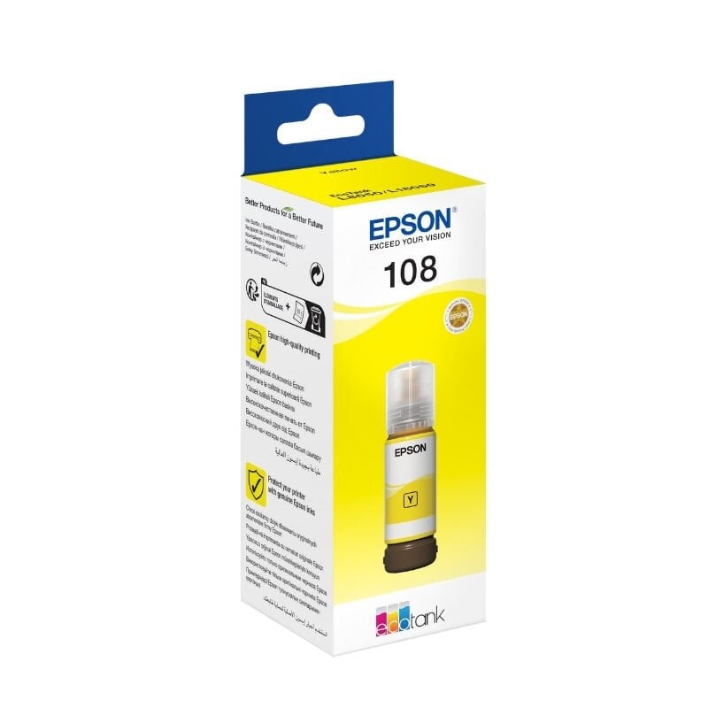Epson C13T09C44A 108 EcoTank L18050 / L8050 Sarı Mürekkep Kartuş