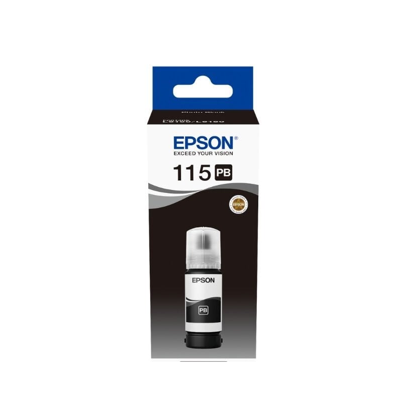Epson C13T07C14A 115 EcoTank L8180 / L8160 Pigment Siyah Mürekkep Kartuş