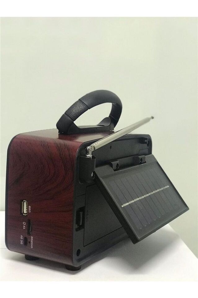 Everton Rt-830 Güneş Enerjili Panelli Bluetooth Fm-usb-Tf Card-Aux Nostaljik Radyo