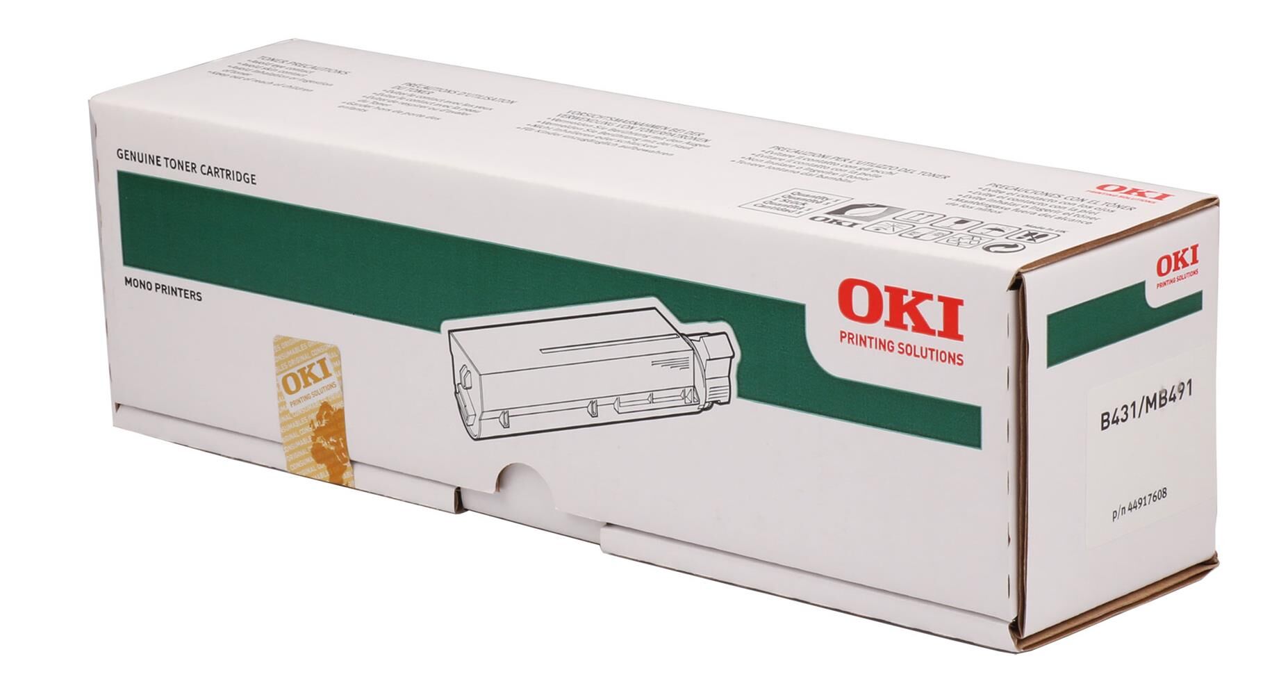 OKI 44917602 SİYAH TONER B431 - MB491 12.000 SAYFA