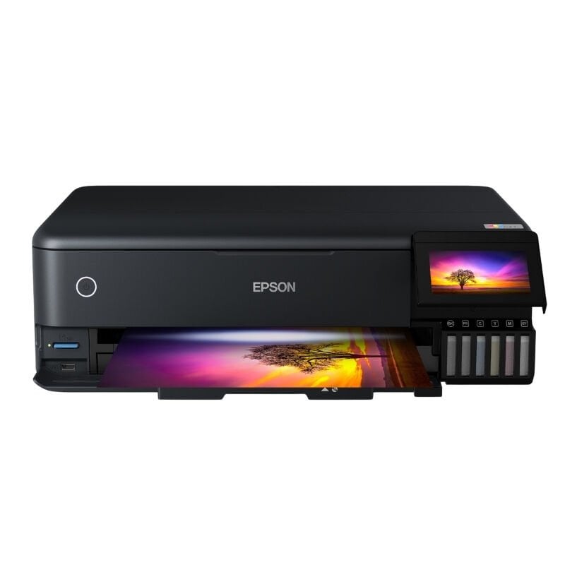 91 Epson EcoTank L8180 Wi-Fi Mürekkep Tanklı A3 Fotoğraf Yazıcı - Görsel 1