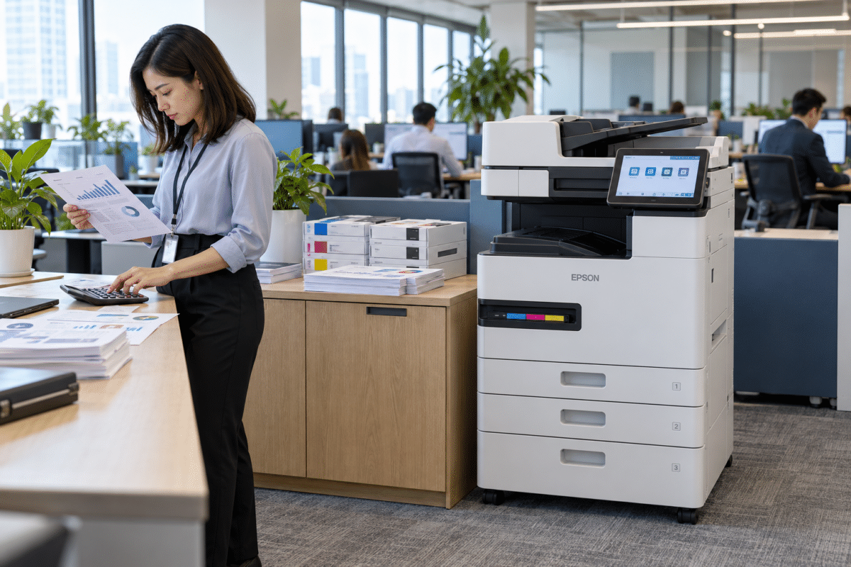 Epson ofis yazıcısında sayfa başı baskı maliyeti hesaplama