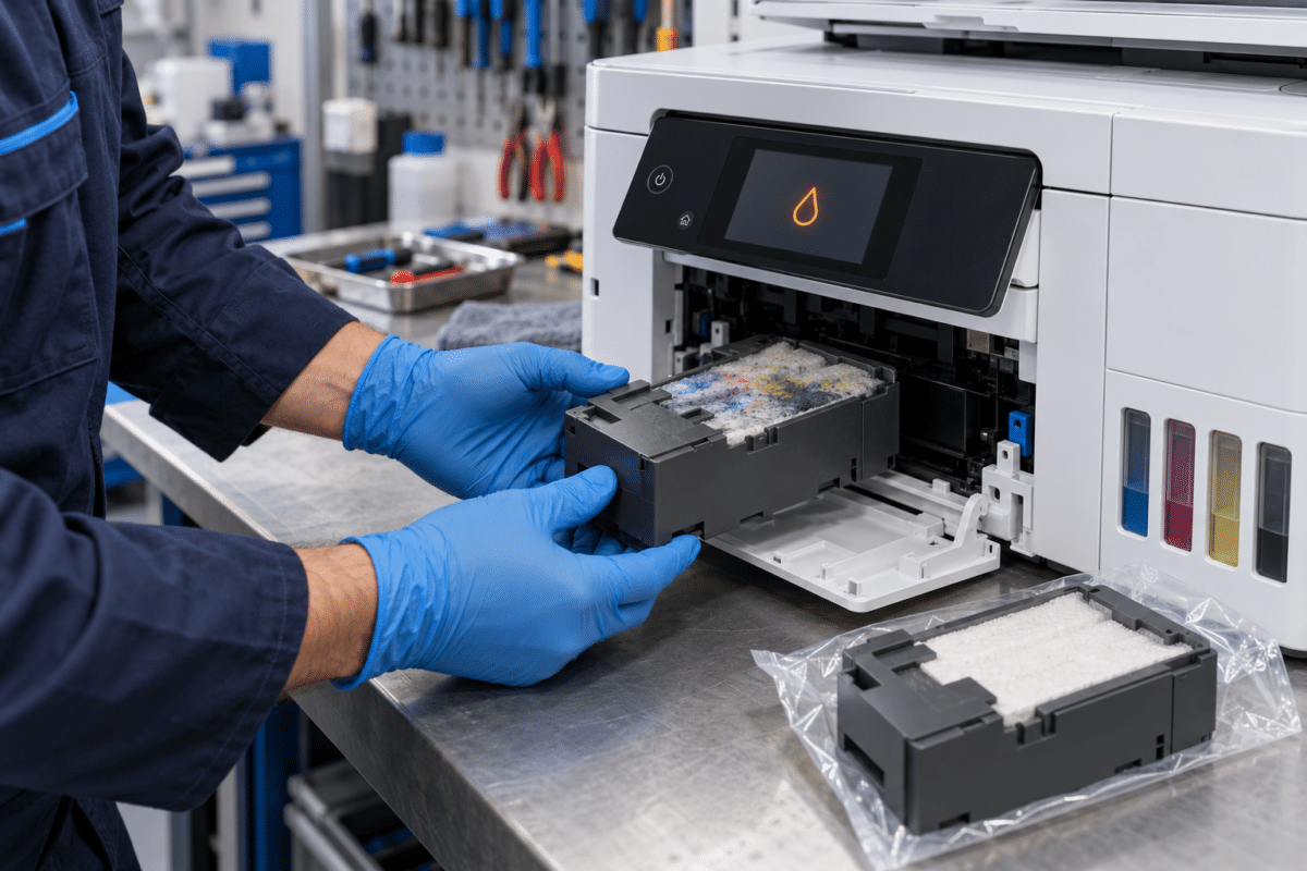 Yazıcı bakım kutusu nedir ve Epson bakım kutusu değişimi